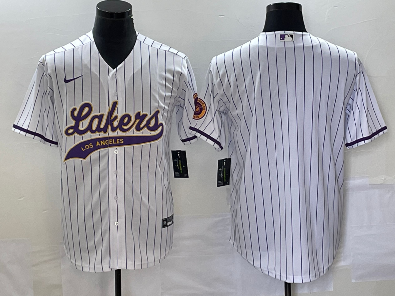 2023 Men Los Angeles Lakers Blank white NBA Jersey style 2->ncaa teams->NCAA Jersey